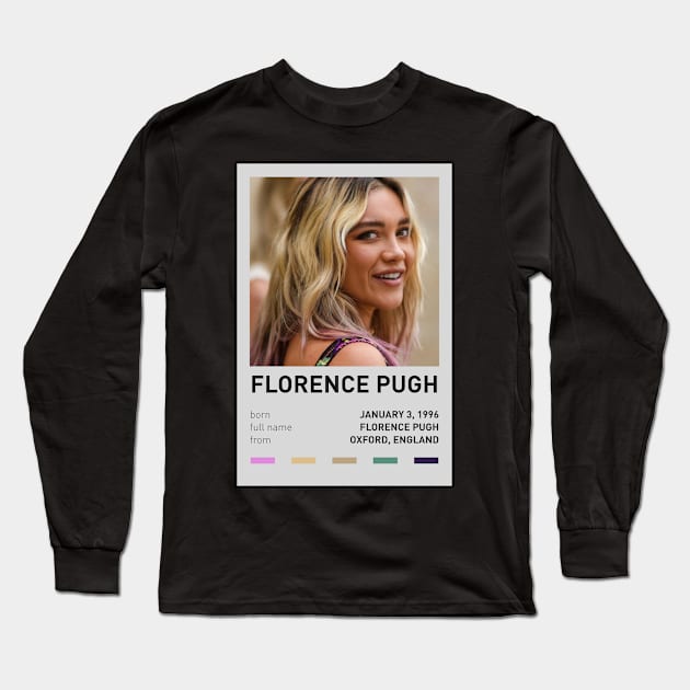 Florence Pugh Long Sleeve T-Shirt by sinluz